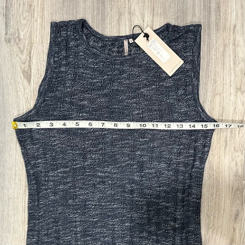 NWT SuperTrash ST Studio Sleeveless Ladder Structure Maxi Dress Navy Size S - Picture 3 of 10